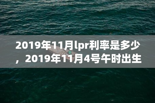 2019年11月lpr利率是多少，2019年11月4号午时出生的男孩怎么起名字比较好听