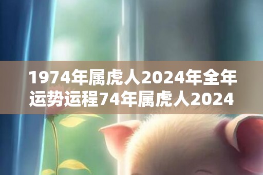 1974年属虎人2024年全年运势运程74年属虎人2024年每月运势详解，1974年属虎人2024年全年运势运程74年属虎人2024年每月运势详解