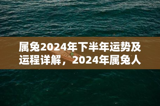 属兔2024年下半年运势及运程详解，2024年属兔人的全年每月运势，属兔2024年下半年运势及运程详解，2024年属兔人的全年每月运势