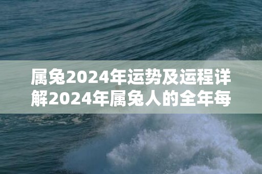 属兔2024年运势及运程详解2024年属兔人的全年每月运势，属兔2024年运势及运程详解2024年属兔人的全年每月运势