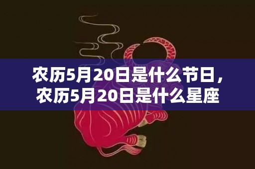 农历5月20日是什么节日，农历5月20日是什么星座