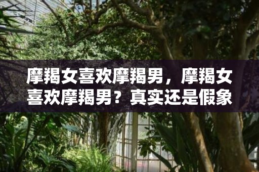 摩羯女喜欢摩羯男，摩羯女喜欢摩羯男？真实还是假象