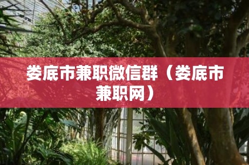 娄底市兼职微信群（娄底市兼职网）