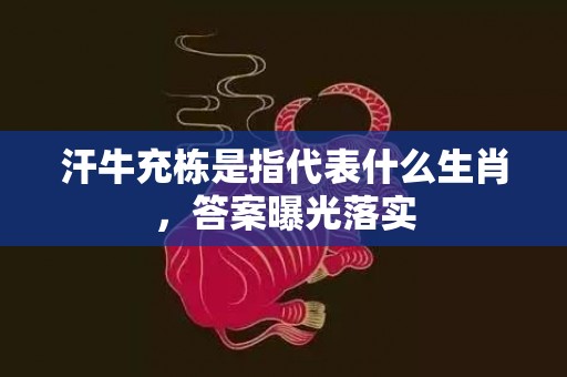 汗牛充栋是指代表什么生肖，答案曝光落实